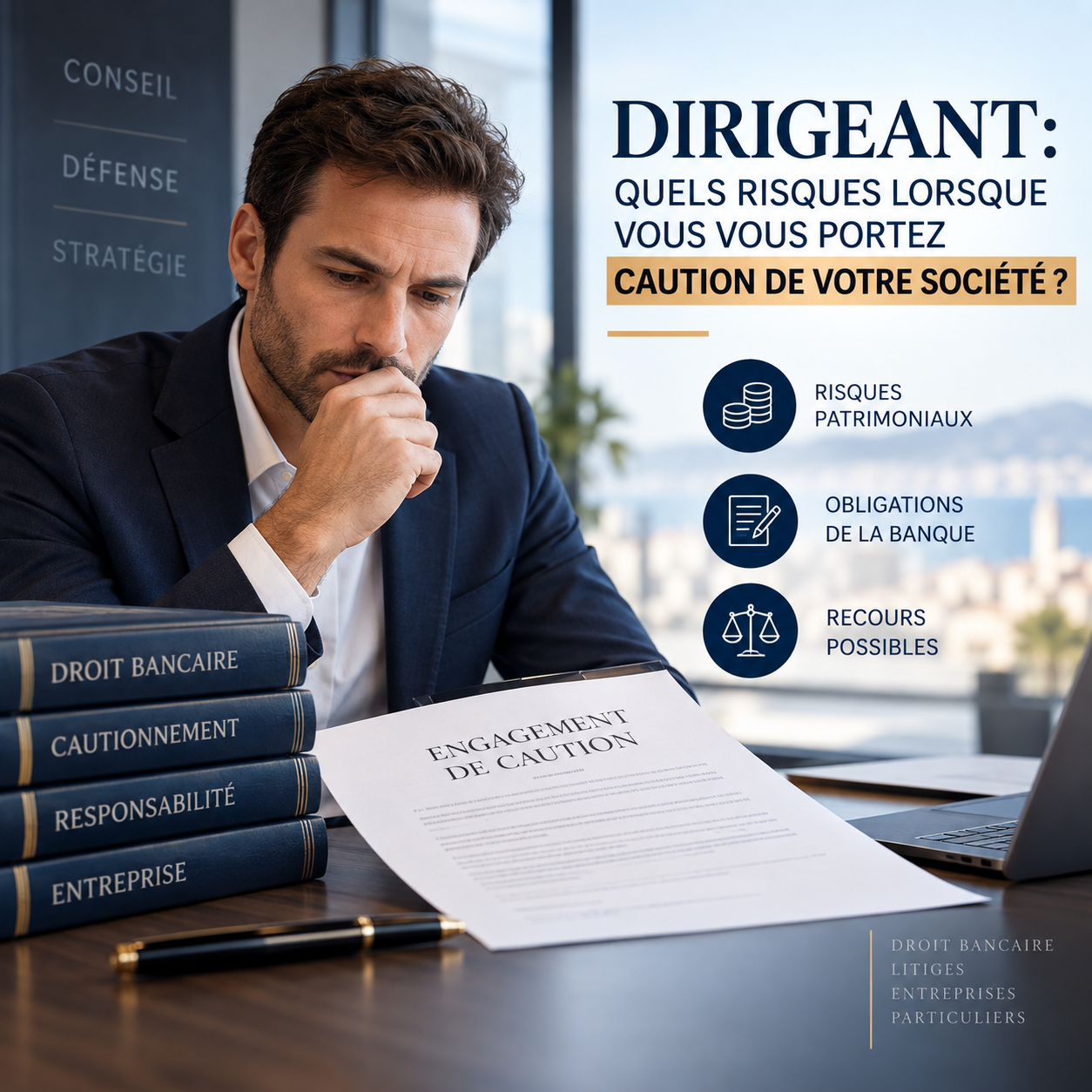 Caution personnelle du dirigeant : risques | Avocat Nice