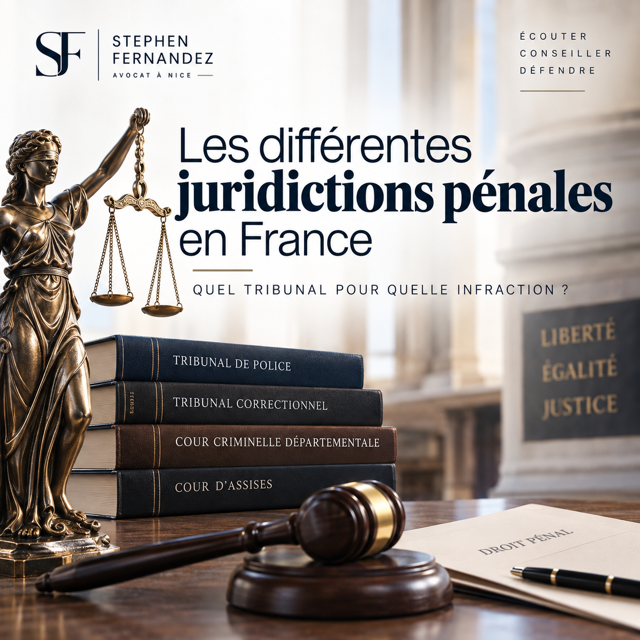 Juridictions pénales : tribunal, cour d’assises | Avocat Nice
